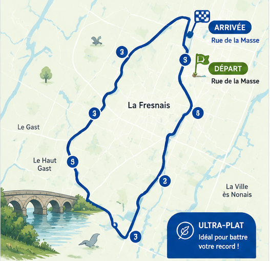 Carte du parcours 10 km