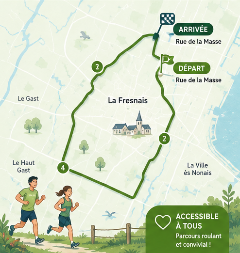 Carte du parcours 5 km